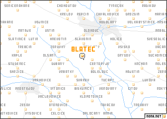 map of Blatec