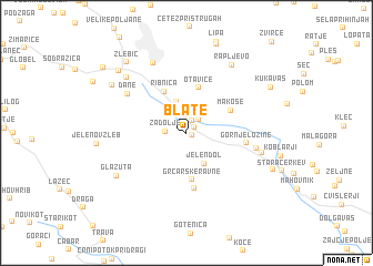 map of Blate