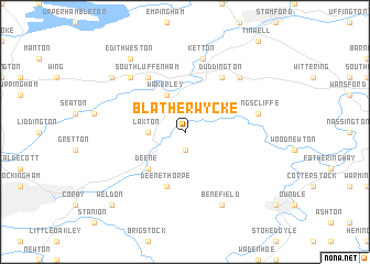 map of Blatherwycke