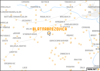 map of Blatna Brezovica