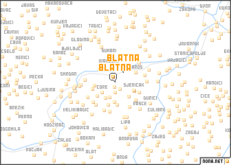 map of Blatna