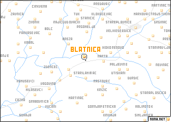 map of Blatnica