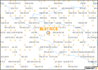 map of Blatnice