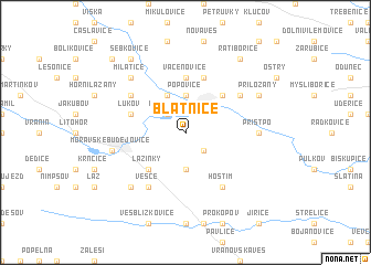 map of Blatnice