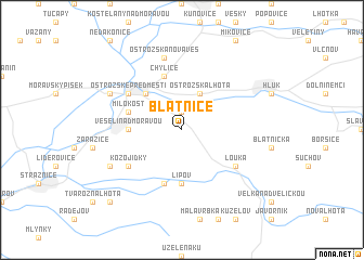 map of Blatnice