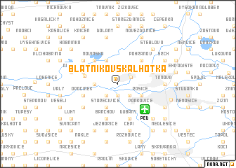 map of Blatníkovská Lhotka