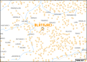 map of Blatnjači