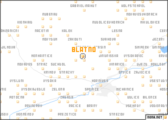 map of Blatno