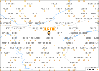 map of Blatno