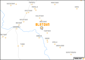 map of Bla Town