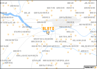 map of Blato