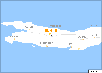 map of Blato