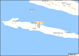 map of Blato