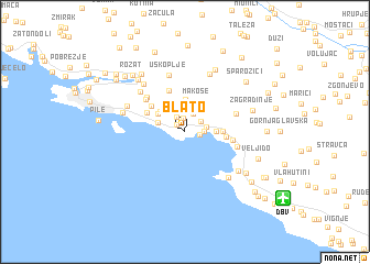 map of Blato