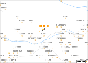 map of Blato