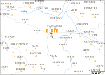 map of Blato