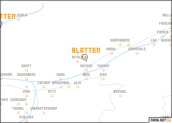 map of Blatten