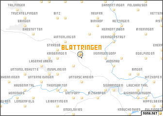 map of Blättringen