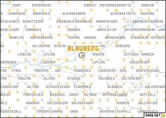 map of Blauberg