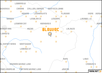 map of Blauvac