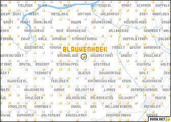 map of Blauwenhoek