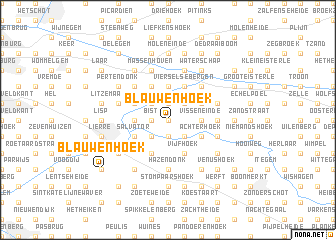 map of Blauwenhoek