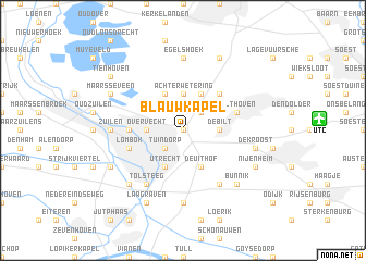 map of Blauwkapel