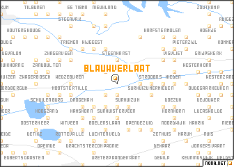 map of Blauwverlaat