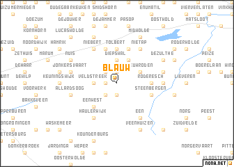 map of Blauw