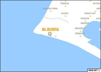 map of Blåvand