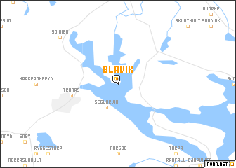 map of Blåvik