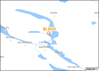 map of Blåvik