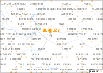 map of Blavozy