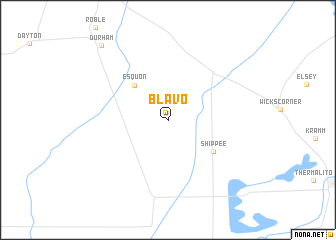 map of Blavo