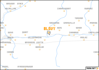 map of Blavy
