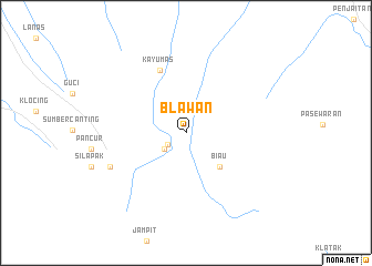 map of Blawan