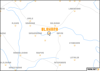 map of Blawara