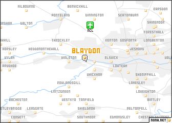 map of Blaydon