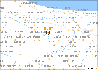 map of Blay