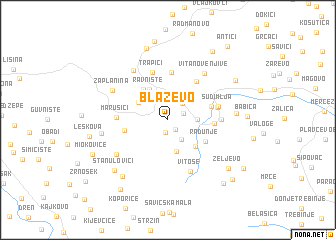 map of Blaževo