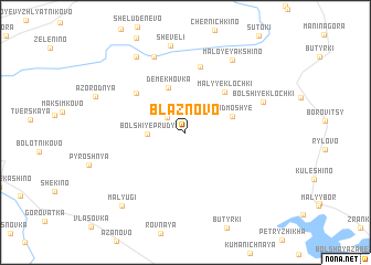 map of Blaznovo