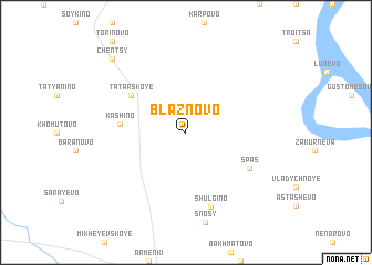 map of Blaznovo