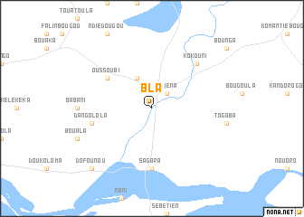 map of Bla