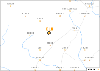 map of Bla