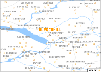 map of Bleach Hill