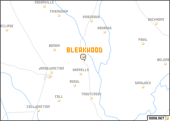 map of Bleakwood