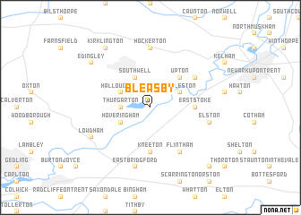 map of Bleasby