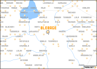 map of Blebage