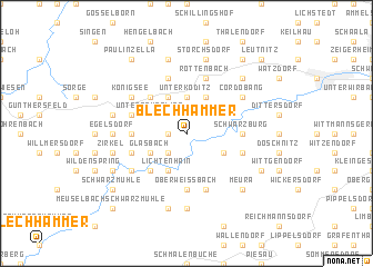 map of Blechhammer