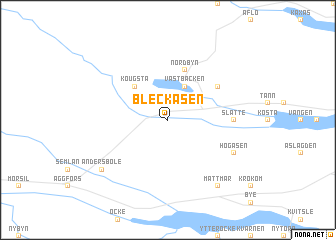 map of Bleckåsen